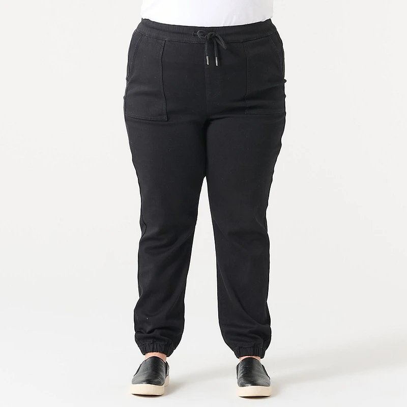 HIGH RISE DENIM JOGGER