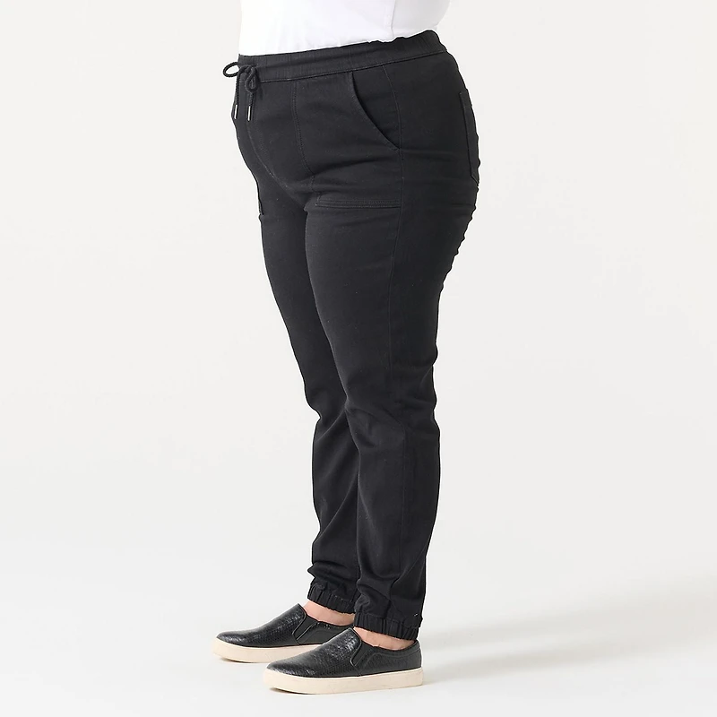 HIGH RISE DENIM JOGGER