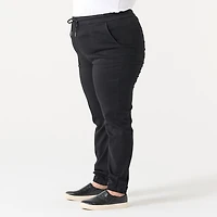HIGH RISE DENIM JOGGER