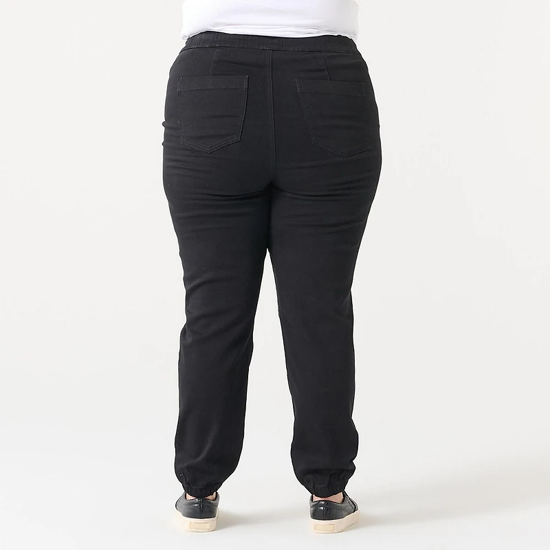 HIGH RISE DENIM JOGGER