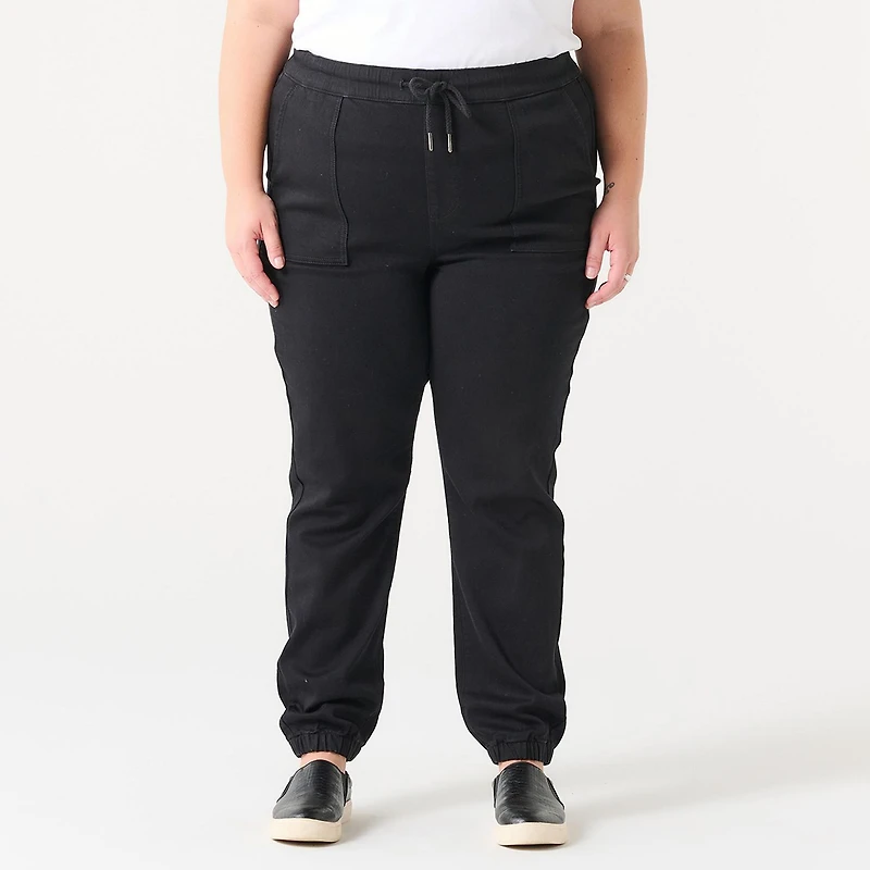 HIGH RISE DENIM JOGGER