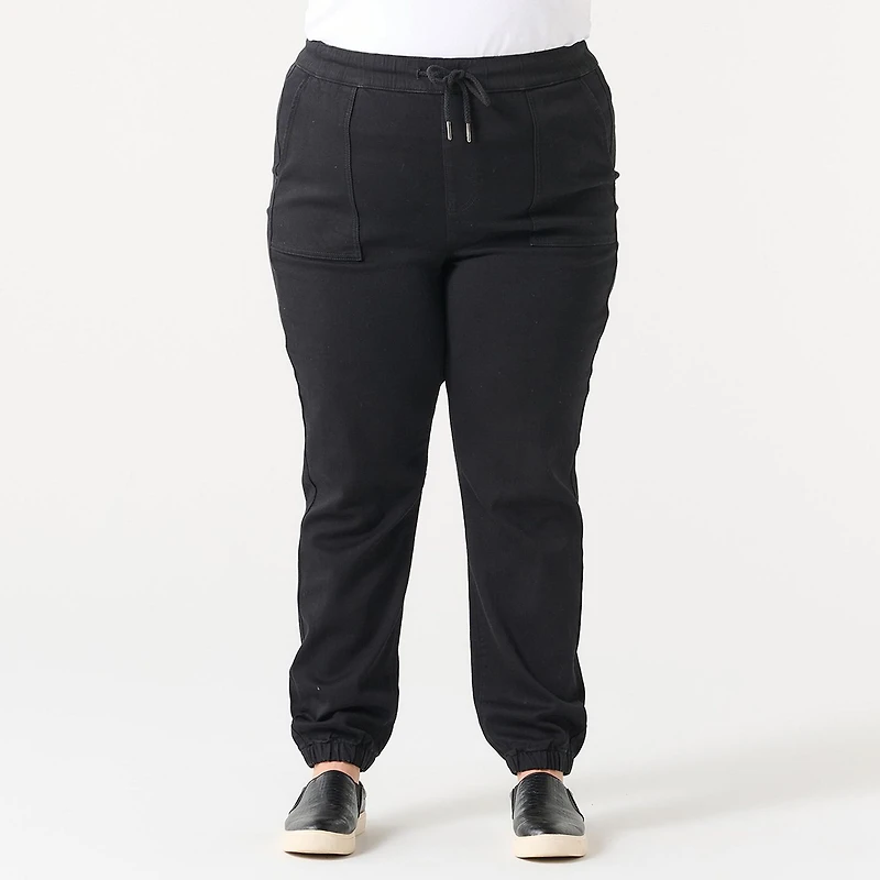 HIGH RISE DENIM JOGGER