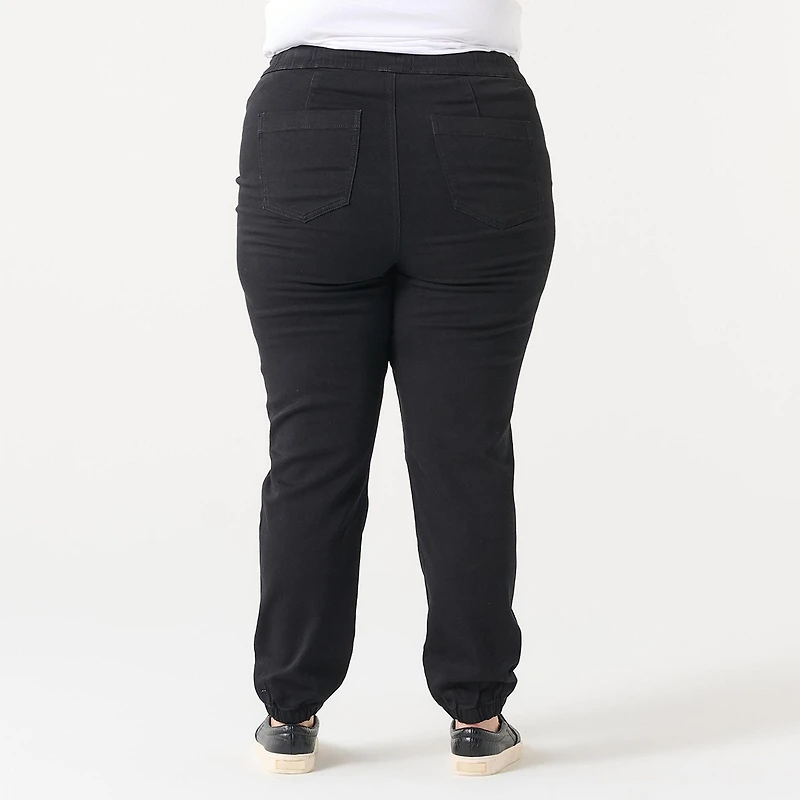 HIGH RISE DENIM JOGGER