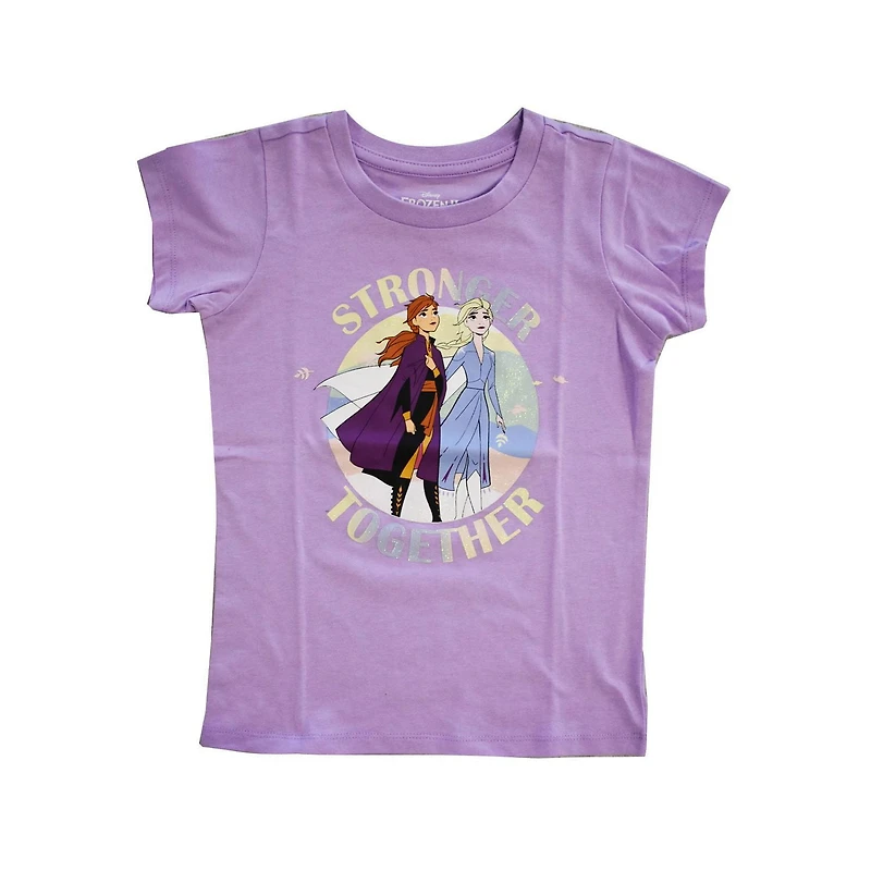 T-shirt Disney Frozen 2 Stronger Together Sisters pour fille