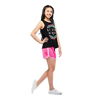 Girls Justice Be Kind Circles Front Tie Tank Top