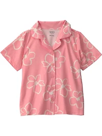Ensemble pyjama 3 pièces pour fille Carter's Child of Mine - Motif floral pêche