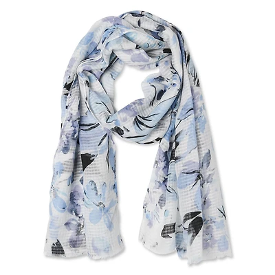 Écharpe avec motif floral de fantaisie George pour femmes