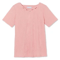 T-shirt en jacquard avec motif ajouré Penmans pour femmes