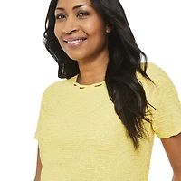 T-shirt en jacquard avec motif ajouré Penmans pour femmes