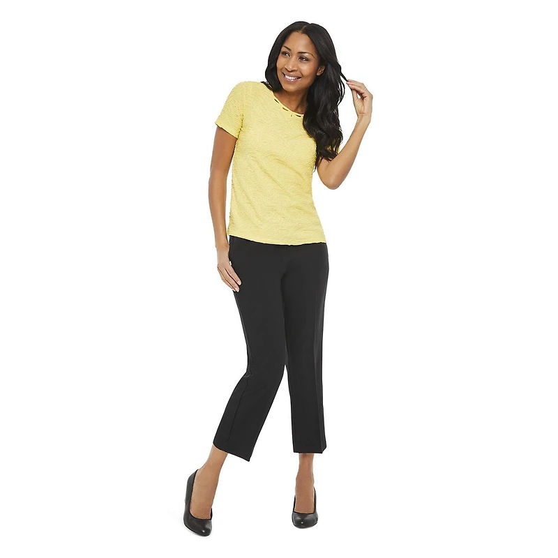 T-shirt en jacquard avec motif ajouré Penmans pour femmes