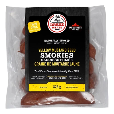Drake Meats Yellow Mustard Seed Smokies