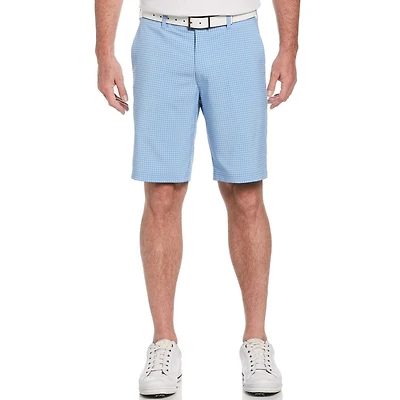 Men's Performance Plaid Active Flex Waistband 4-Way Stretch Golf Short