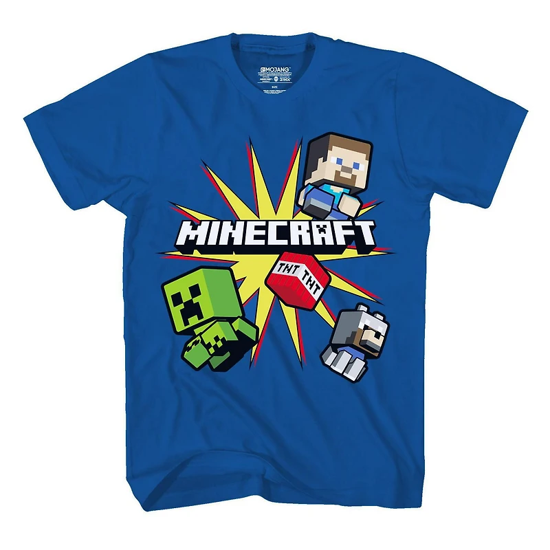 Boys Minecraft Creeper Bunch T-Shirt