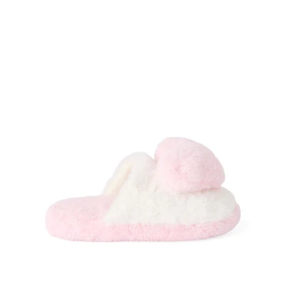 George Girls' Plush Heart Slippers