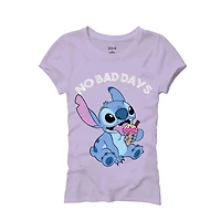 T-shirt à manches courtes Disney Lilo & Stitch No Bad Days pour fille