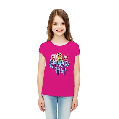 Girls Rainbow High Friends Short Sleeve T-Shirt