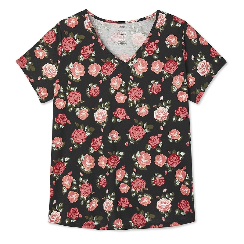 George Plus Women's Short Sleeve V-Neck, Sizes 1X-4X