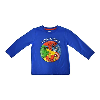 Toddler Boys  Marvel Today's Hero Long Sleeve T-Shirt