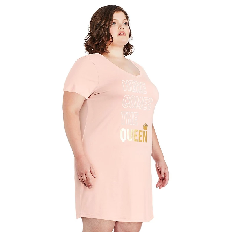 George Plus Women's Nightshirt and Scrunchie 4-Piece Set
