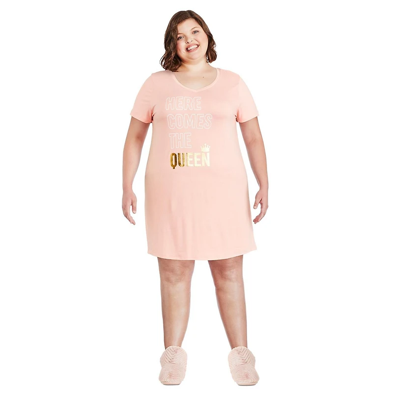 George Plus Women's Nightshirt and Scrunchie 4-Piece Set