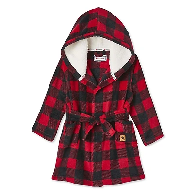 Robe de chambre à capuchon Canadiana unisexe pour tout-petits
