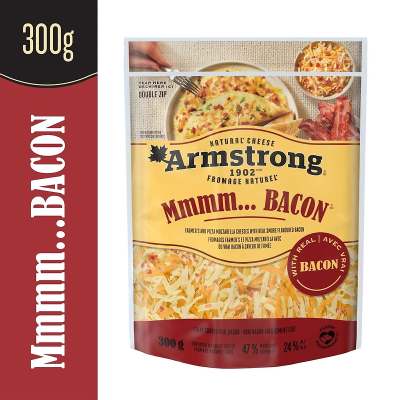 Armstrong Mmmm… Bacon Natural Shredded Cheese