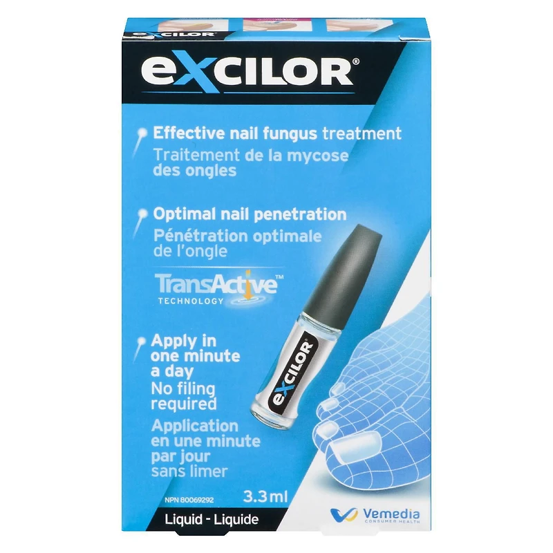 Excilor Nail Fungus Treatment Solution, 3.3ml