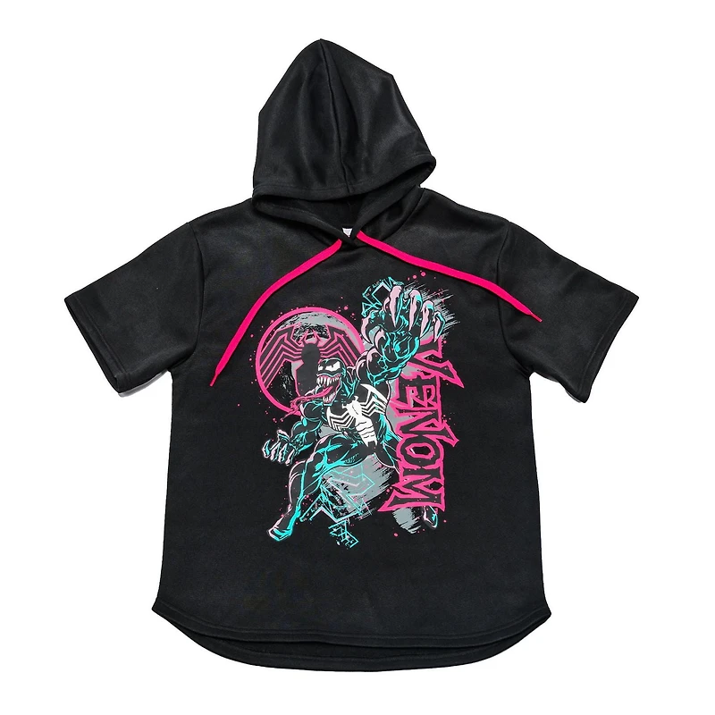 Sweat à capuche à manches courtes Marvel Venom pour homme