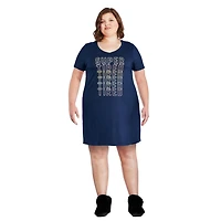 Ensemble 4 pièces avec chemise de nuit et chouchous George Plus pour femmes
