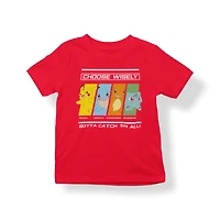 Pokemon Boy's Short Sleeve crew neck T-Shirt, Sizes XS to XL