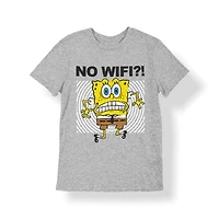 Sponge Bob T-Shirt col rond à manches courtes pour garçon Tailles TP à TG