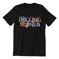 Rolling Stones Tee shirt femme. Ce t-shirt à manches courtes et col rond pour femme peut facilement être porté avec votre jean ou votre bas préféré et Tailles TP à TG