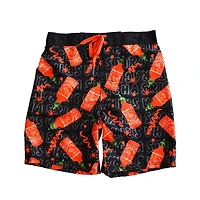 Men's Sriracha Bottle Splatter Swim Trunks