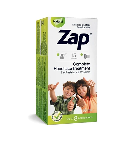 ZAP Traitement complet des poux de tete 60 ml