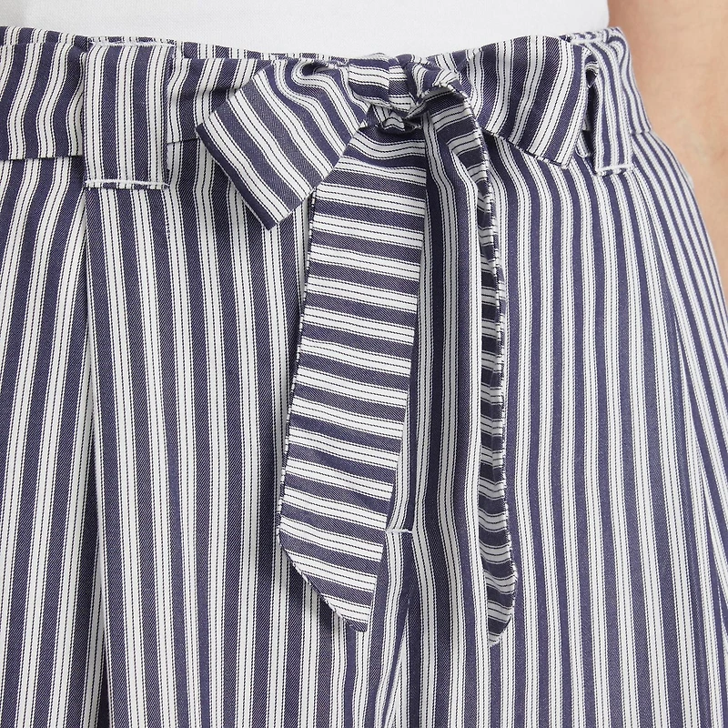 Mexx Pantalon à jambes larges avec ceinture pour femmes