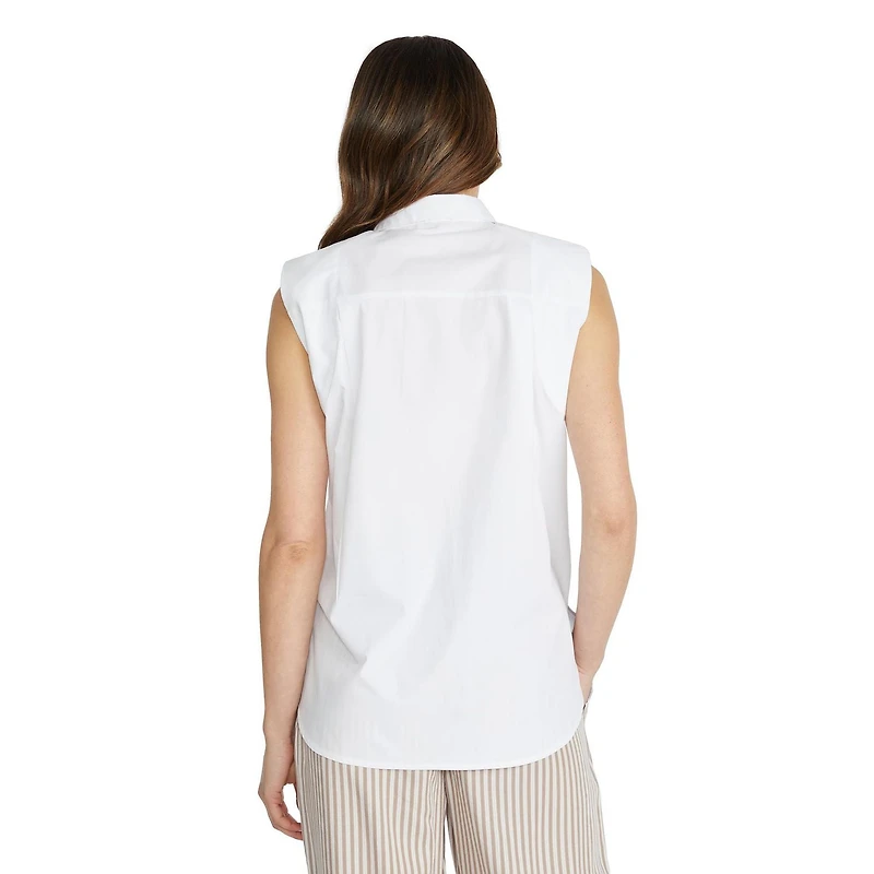 Mexx top sans manches à boutons pour femmes