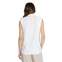 Mexx top sans manches à boutons pour femmes
