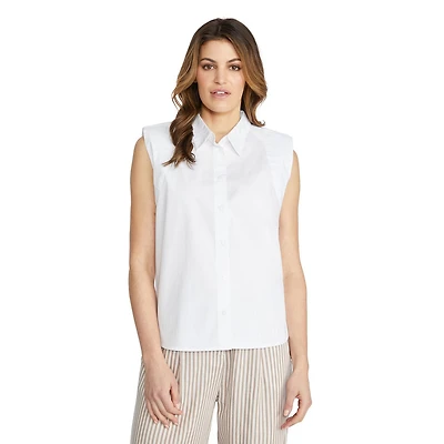 Mexx top sans manches à boutons pour femmes