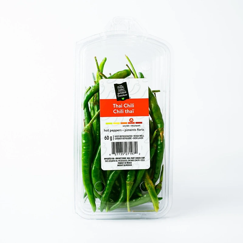 Thai green chili peppers, Your Fresh Market, 60 g