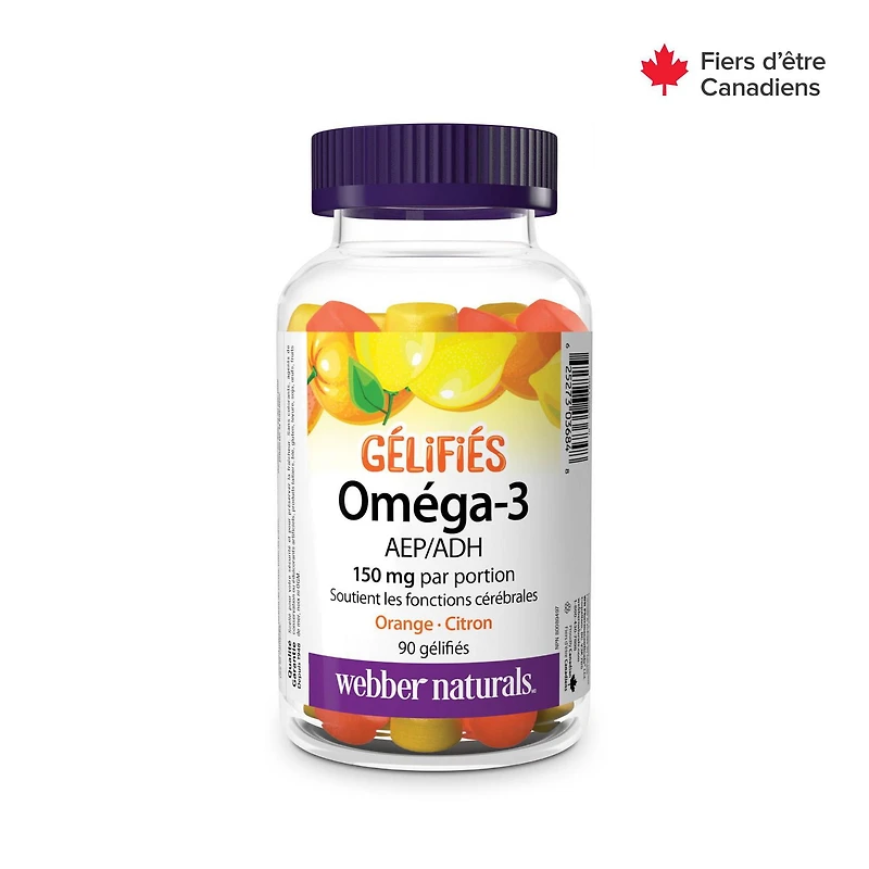Webber Naturals® Omega-3 EPA/DHA Orange · Lemon