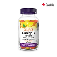 Webber Naturals® Omega-3 EPA/DHA Orange · Lemon