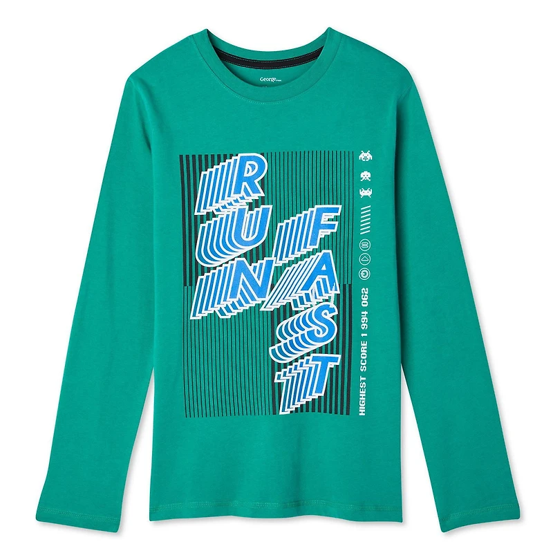 T-shirt de sport avec imprimé graphique George pour garçons