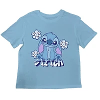 Disney Lilo & Stitch Girls Short Sleeve Crew