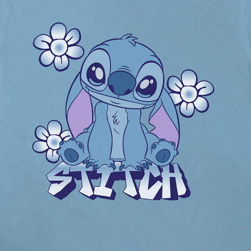 Disney Lilo & Stitch Girls Short Sleeve Crew