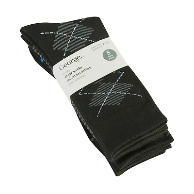 Mi-chaussettes George pour hommes en paq. de 5 paires