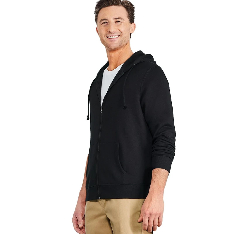 Haut à capuchon zippé sur la longueur George pour hommes