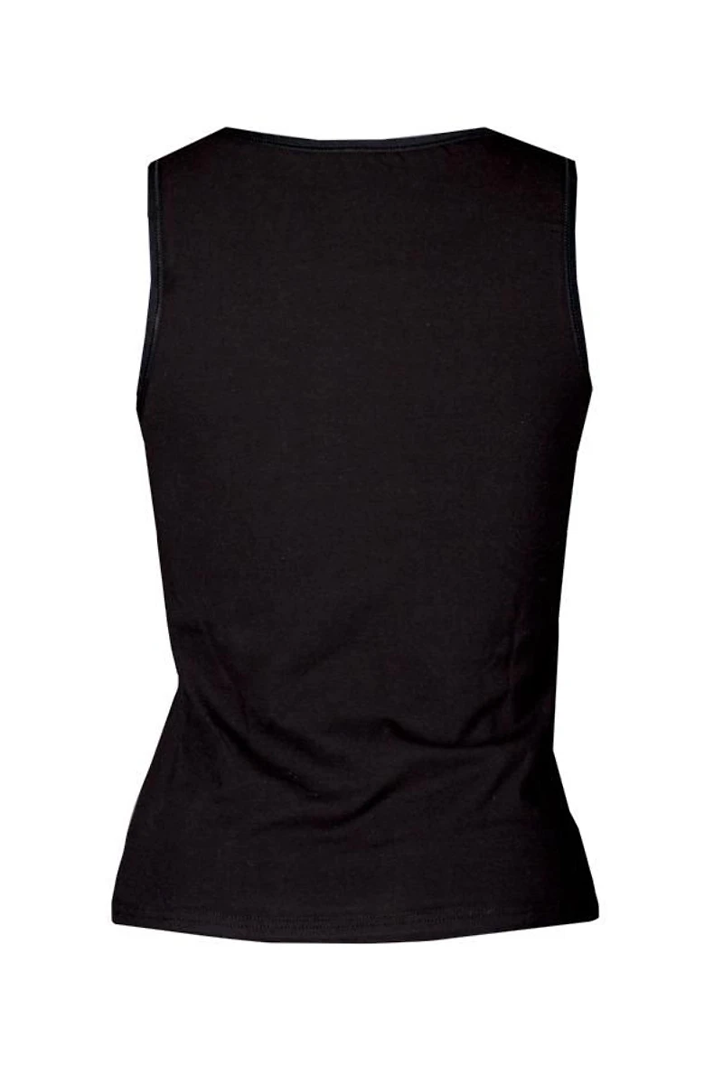 Elita Essentials Women's Cotton Stretch Camisole with  High Neckline