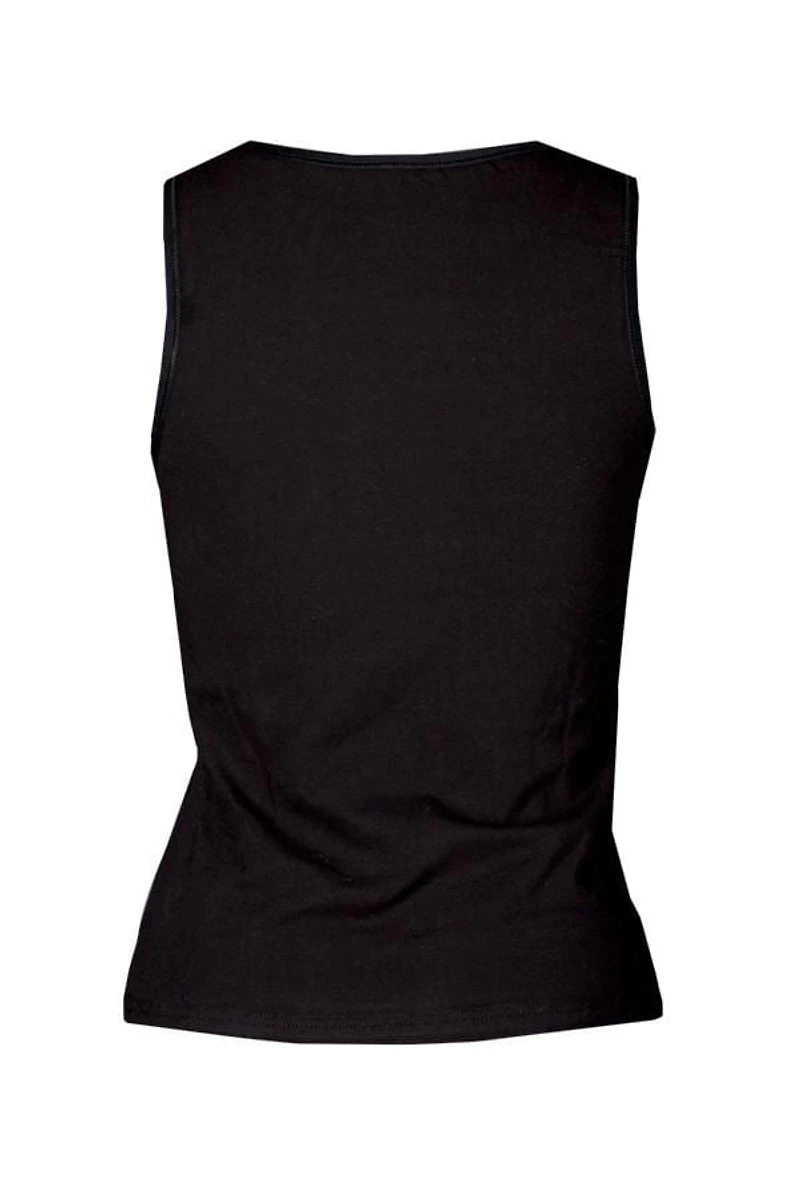 Elita Essentials Women's Cotton Stretch Camisole with  High Neckline
