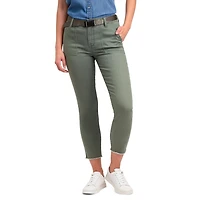 Jordache Women's High Rise Utility Cropped Pant