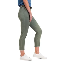 Jordache Women's High Rise Utility Cropped Pant